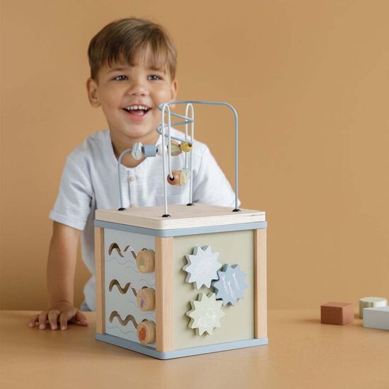 Houten activiteitenkubus - Little Dutch