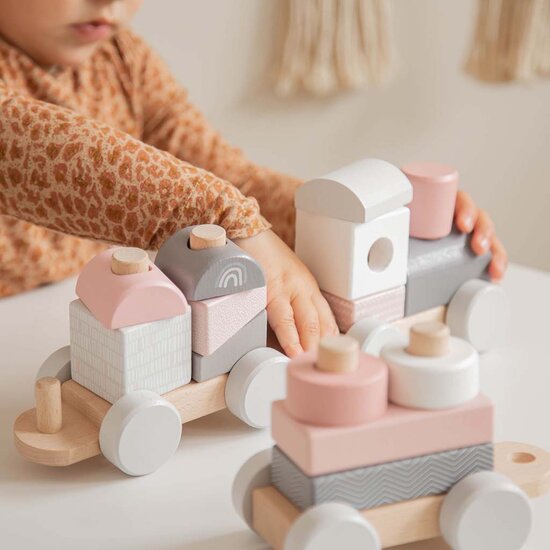 Houten trein &ndash; Label Label