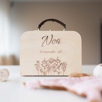 Houten koffertje graveren