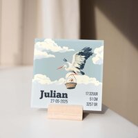 Geboortetegeltje - Ooievaar