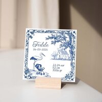 Geboortetegeltje - Delftsblauw