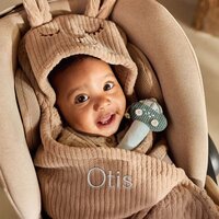 Jollein wikkeldeken Bunny Rib - Milky Coffee