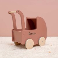 Poppenwagen - Donker Roze - Little Dutch