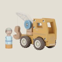 Houten hijskraan - Geel - Essentials - Little Dutch