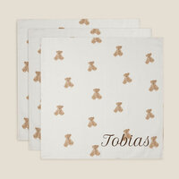 Hydrofiele doeken - 3 stuks - Bear - Jollein