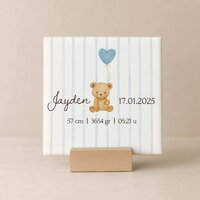 Geboorte tegel - Beer Blauw