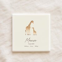 Geboortetegel - Giraffen