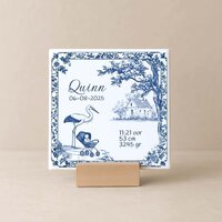 Geboortetegel - Delftsblauw