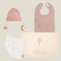 Kraamcadeau set met naam & tandendoosje