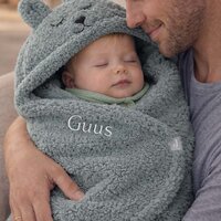 Wikkeldeken - Bunny Sea Green - Jollein