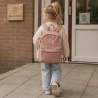 Kinderrugzak roze met naam