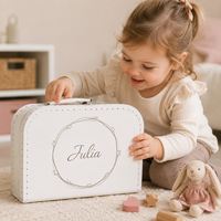 Kinderkoffertje met naam - Wit