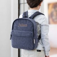 Kidslabel kinderrugzak Corduroy - Grey Blue