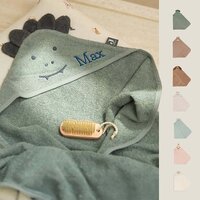 Badstof badcape met naam - Jollein