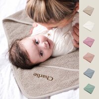 Baby badcape met naam
