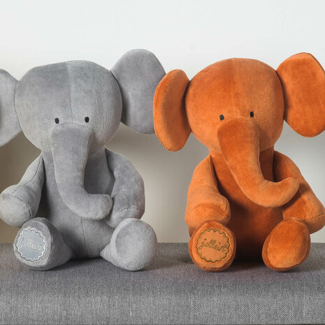 Knuffel met naam - Olifant