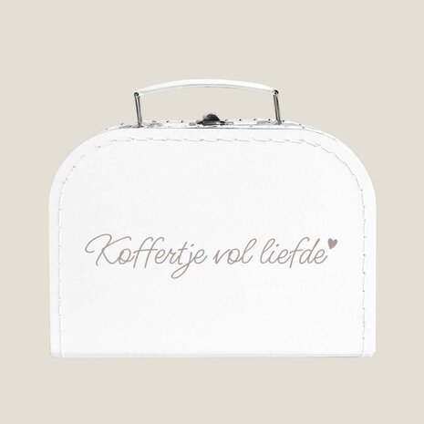 Kraamcadeau koffer met naam (20cm)