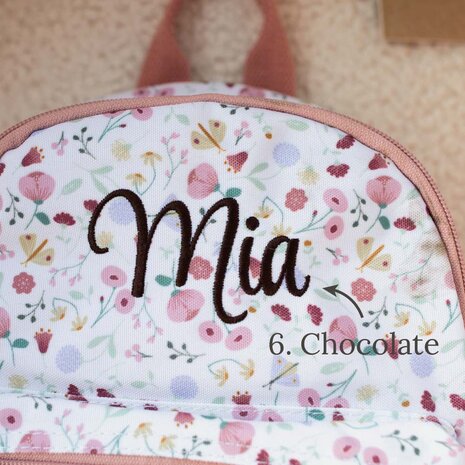 Little Dutch rugzak met naam - Bloemen