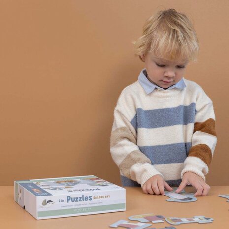 Legpuzzel 6 in 1 - Sailors Bay - Little Dutch
