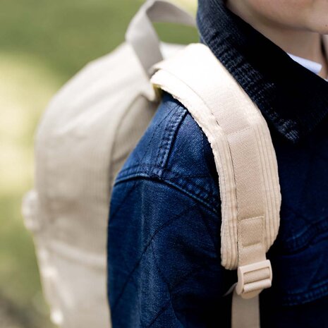 KC Boutique Corduroy rugzak - Beige