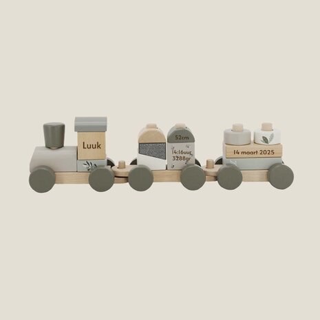 Houten trein &ndash; Label Label