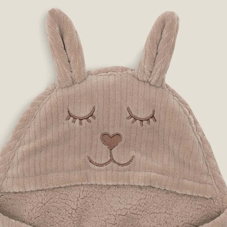 Jollein&nbsp;wikkeldeken Bunny Rib - Milky Coffee