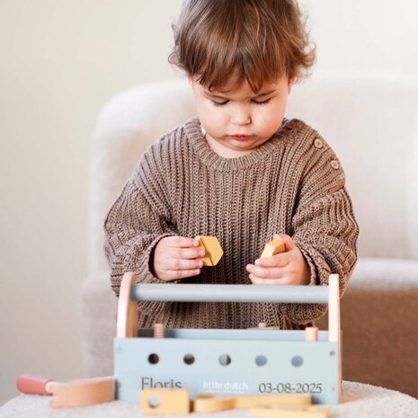 Gereedschapskist met naam - Little Dutch 