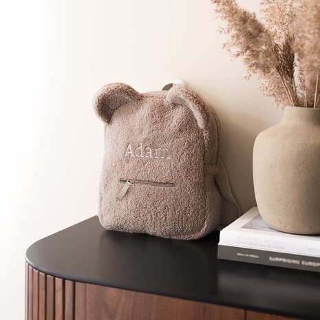 Kidslabel Teddy rugzak &ndash; Clay
