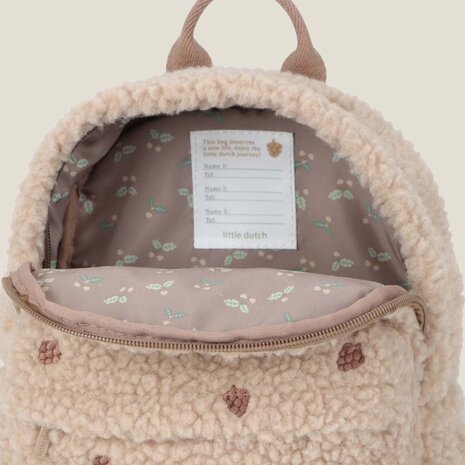 Teddy Rugzakje Taupe - Little Dutch
