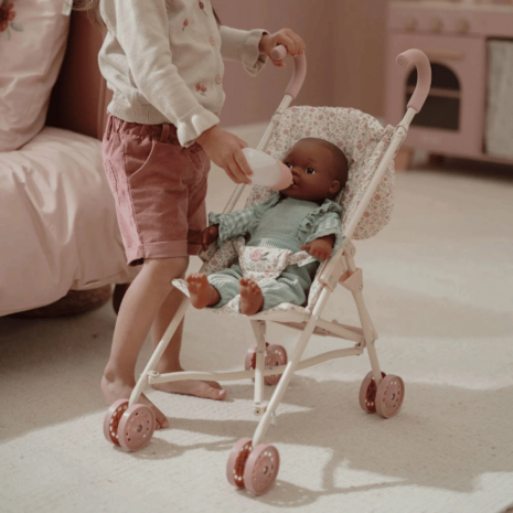 Metalen poppenbuggy - Little Dutch