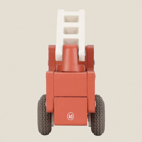 Houten brandweerwagen &ndash; Rood &ndash; Essentials - Little Dutch