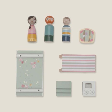 Speelgoed auto met caravan - Essentials - Little Dutch