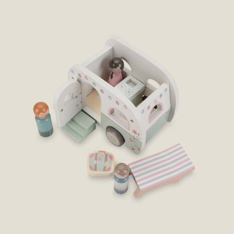 Speelgoed auto met caravan - Essentials - Little Dutch