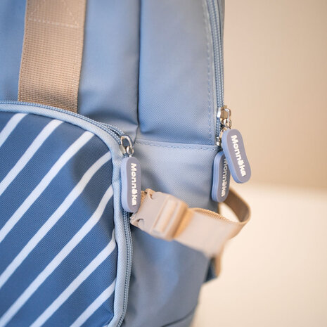 Kinderrugzak Stripes Blue - Monn&euml;ka