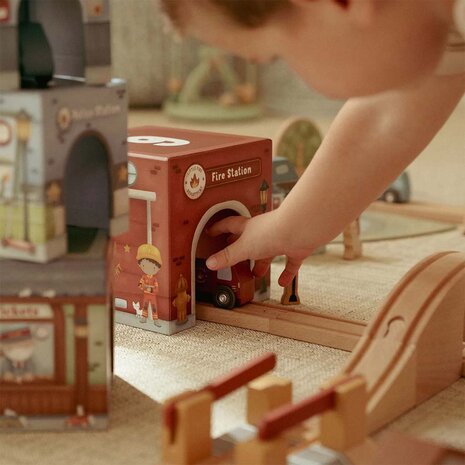 Stapelblokken met auto&#039;s &ndash; Meerkleurig &ndash; Essentials - Little Dutch