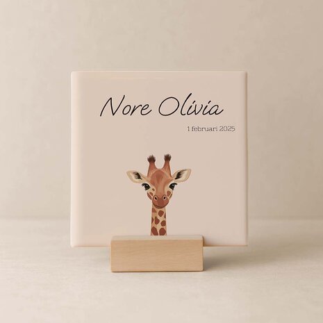 Geboortetegel&nbsp;- Giraffe