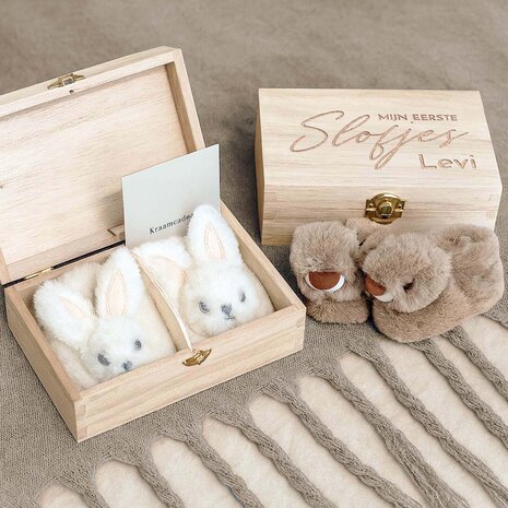 Kraamcadeau met babyslofjes