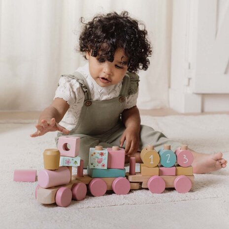 Houten trein met naam - Little Dutch