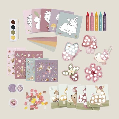 Knutseldoos XL - Meerkleurig - Fairy Garden - Little Dutc