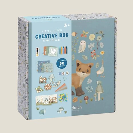 Knutseldoos XL - Meerkleurig - Forest Friends - Little Dutch