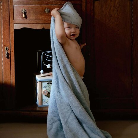 Badcape Blauw - Little Dutch
