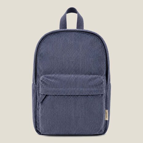Kidslabel rugzak Corduroy Large - Grey Blue