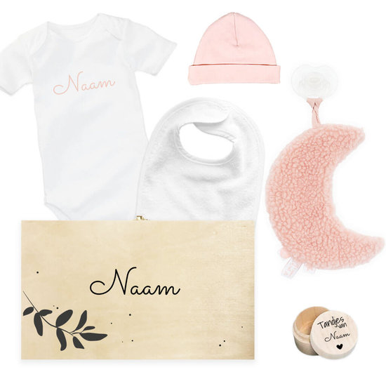 Kraamcadeau set met naam - MOON