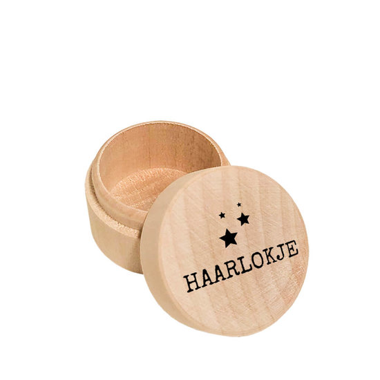Haarlokdoosje met naam