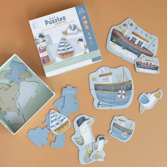 Little Dutch Vormen puzzels Sailors Bay