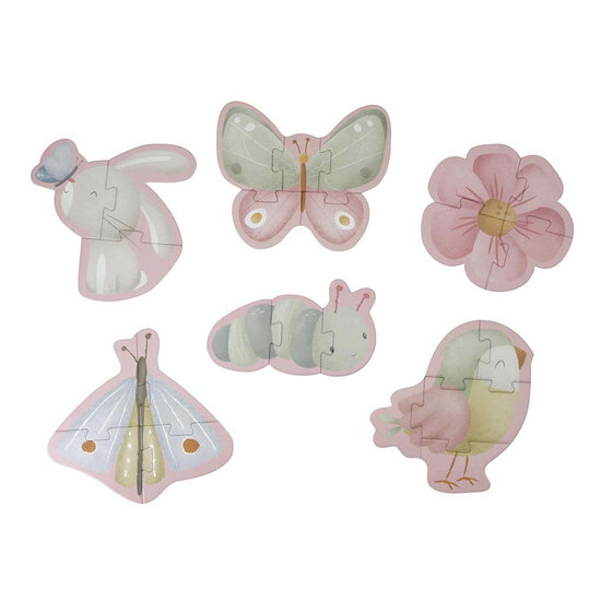 Little Dutch Vormen puzzels Flowers & Butterflies
