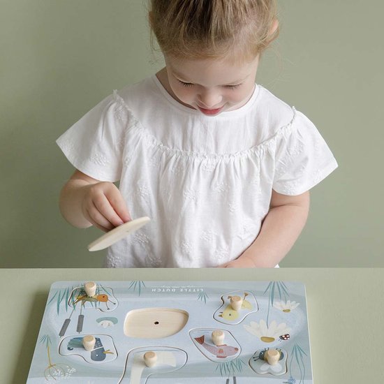 Little Dutch Houten geluiden puzzel dieren