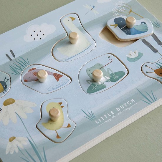 Little Dutch Houten geluiden puzzel dieren