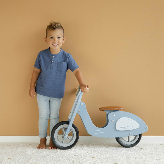Loopscooter Blauw - Little Dutch