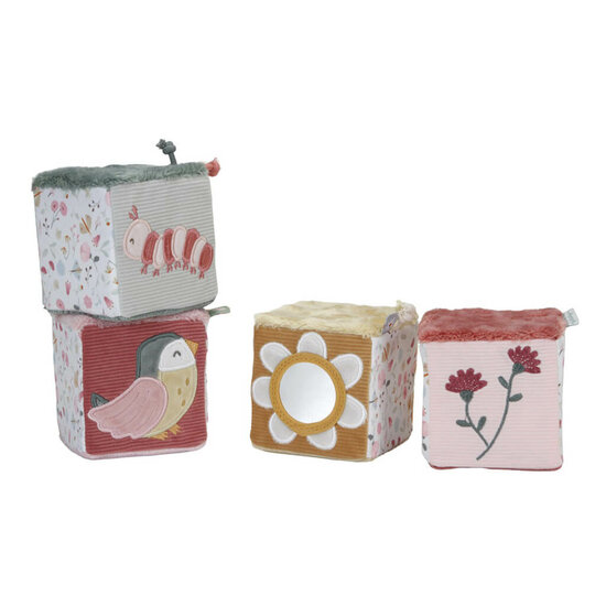 Zachte blokkenset Flowers & Butterflies